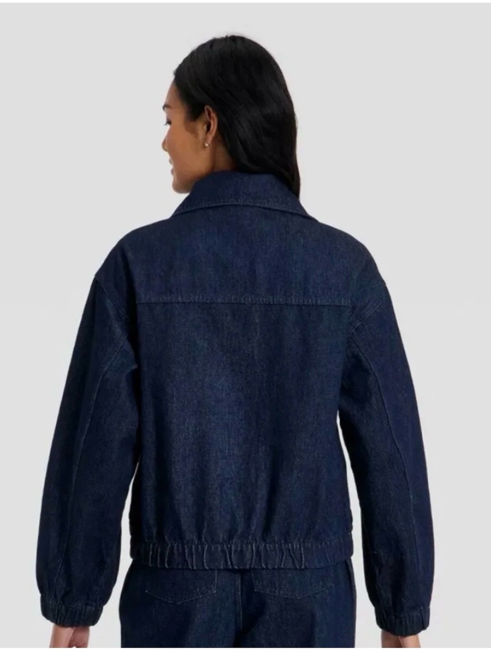 A New Day Women's Denim Jacket Indigo Dark Wash XXL NWT - Picture 3 of 5